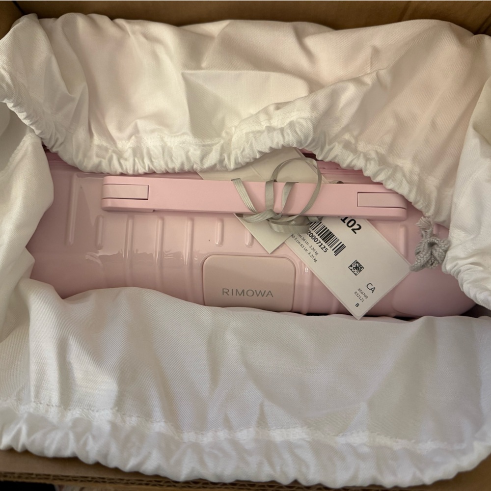 NWT RIMOWA Essential Cabin Glossy Ballerina Pink Polycarbonate Suitcase Luggage